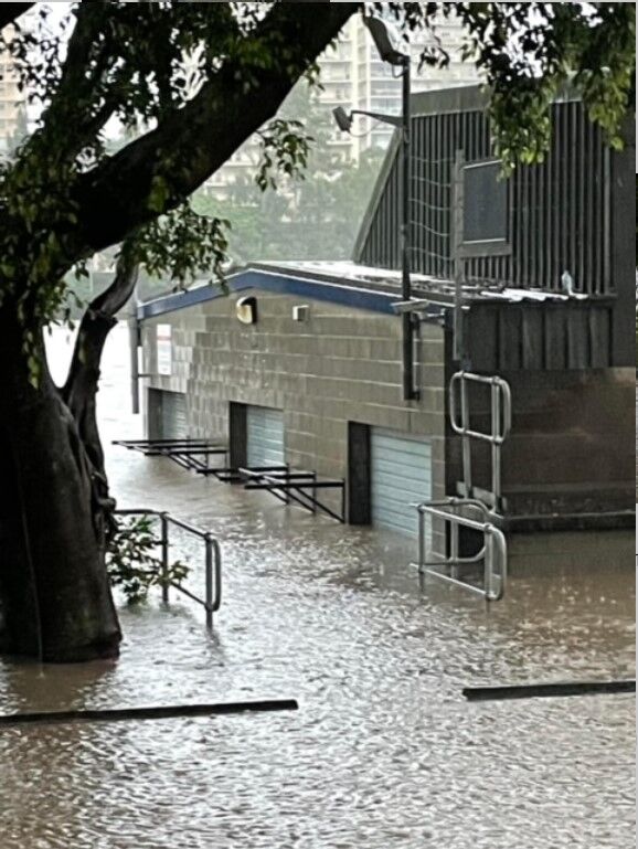 Foto gemaakt door Universal Deus - ter illustratie: overstromingen in Brisbane.